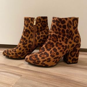 cheetah booties